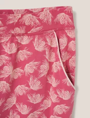 Cotton Rich Printed Pyjama Bottoms