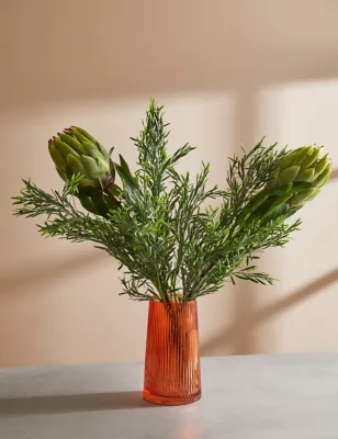 Set Of 3 Artificial Grass Spray Single Stems