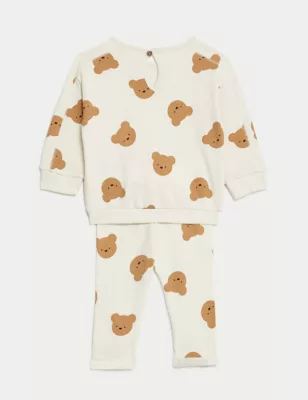 2pc Cotton Rich Bear Outfit (7lbs - 1 Yrs)