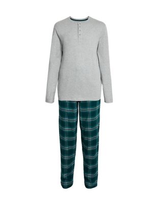 Brushed Cotton Checked Pyjama Set