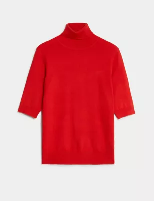 Roll Neck Fitted Jumper