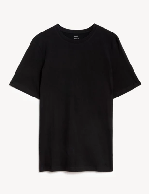 Pure Cotton Crew Neck T-Shirt