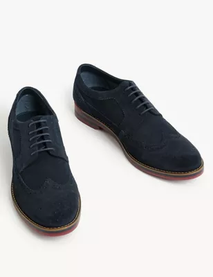 Suede Brogues