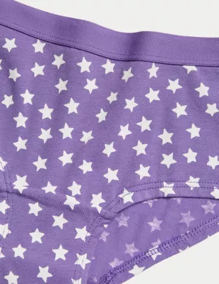 7pk Cotton Rich Stars Shorts (5-16 Yrs)