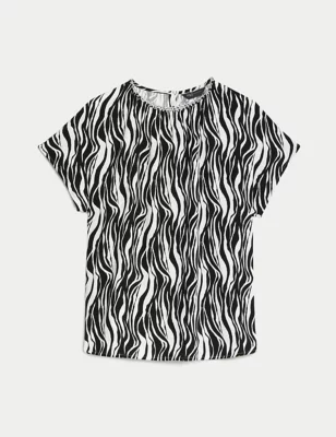 Printed Embellished Top