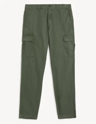 Tapered Fit Lightweight Cargo Trousers