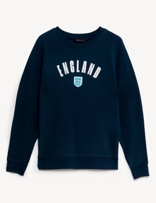 Women'S Cotton Rich England Sweatshirt
