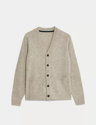 Lambswool Rich V-Neck Cardigan