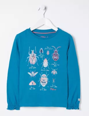 Pure Cotton Bug Graphic Top (3-13 Yrs)