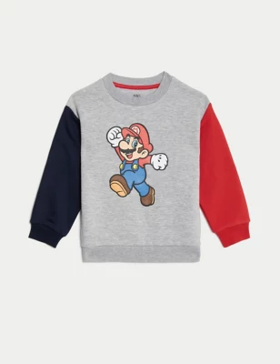Cotton Rich Super Mario&trade; Sweatshirt (2-8 Yrs)