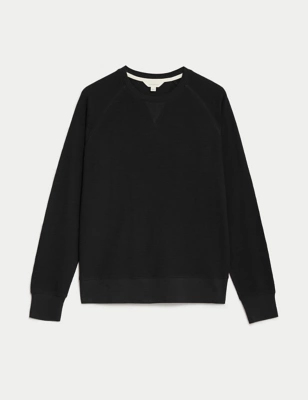 Pure Cotton Loungewear Sweatshirt