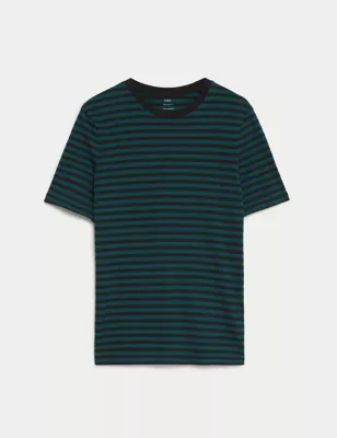Pure Cotton Striped T-Shirt