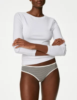 5pk Cotton Rich Printed Brazilian Knickers