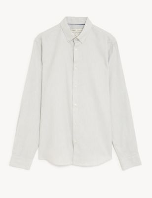 Regular Fit Stretch Textured Shirt