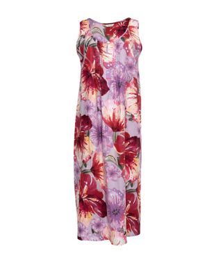 Cotton Modal Floral Long Nightdress