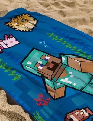 Pure Cotton Minecraft&trade; Kids' Bath Towel