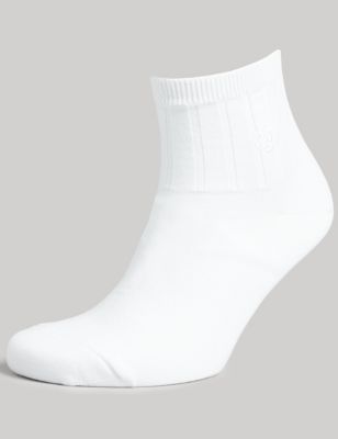 3pk Cotton Rich Ankle High Socks