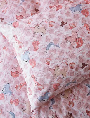 Pure Cotton Unicorn Waves Bedding Set