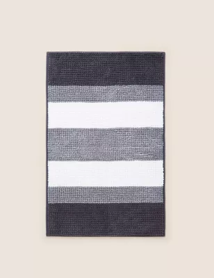 Bobble Striped Bath Mat