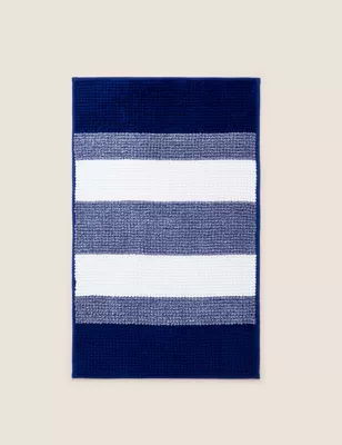 Bobble Striped Bath Mat