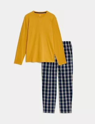 Pure Cotton Checked Pyjama Set