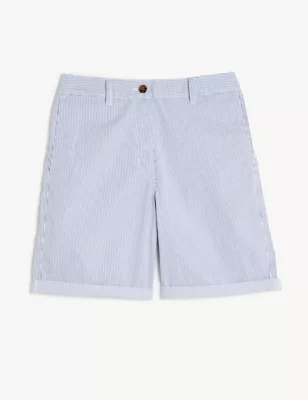 Cotton Rich Striped Chino Shorts