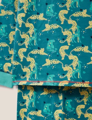Cotton Rich Tiger Print Pyjamas (3-10 Yrs)