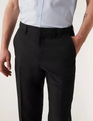 2pk Regular Fit Crease Resist Trousers