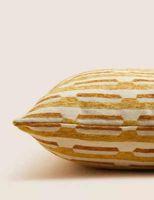 Chenille Geometric Cushion