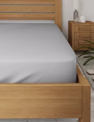 Bamboo Cotton Blend Sateen Deep Fitted Sheet