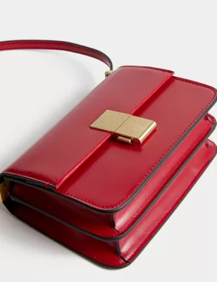 Faux Leather Cross Body Bag