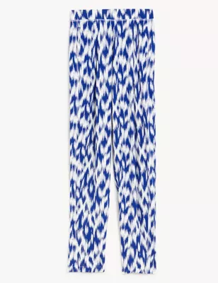 Jersey Printed Tapered Trousers