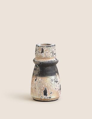 Distressed Small Dinner Candle Holder