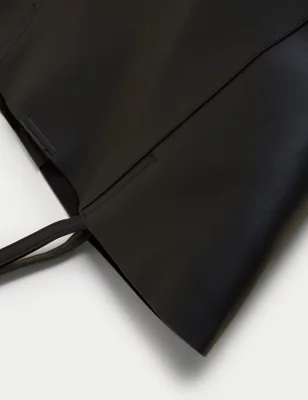 Faux Leather Tote Bag