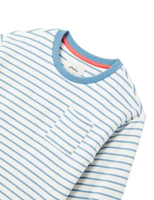 Cotton Rich Striped Floral Sweatshirt Dress (2-12 Yrs)