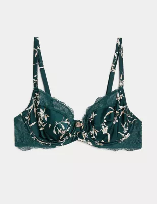 Cassia Silk & Lace Wired Balcony Bra