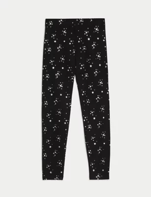 Cotton Rich Star Leggings (6-16 Yrs)