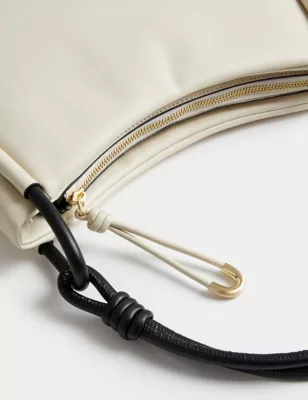 Faux Leather Shoulder Bag