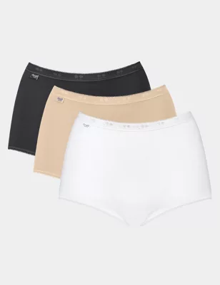 3pk High Waisted Full Briefs