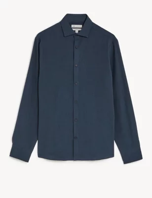 Tailored Fit Italian Linen Miracle&trade; Shirt