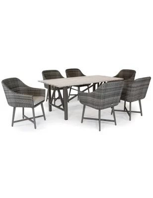 Lamode 6 Seater Garden Table & Chairs