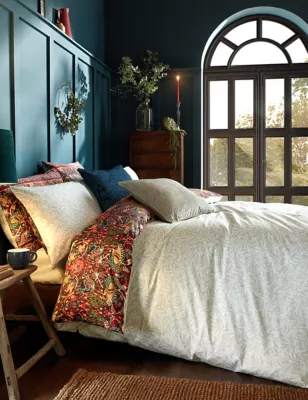 Pure Cotton Sateen Peacock & Bird Bedding Set