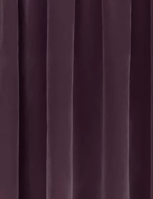 Velvet Pencil Pleat Thermal Curtains