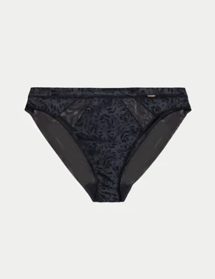 Dahlia Satin High Leg Knickers