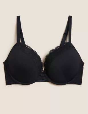 Lace Wired Push-Up Bra A-E