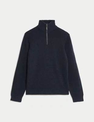 Lambswool Rich Half Zip Jumper