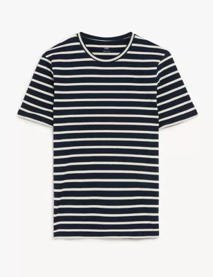 Pure Cotton Striped T-Shirt