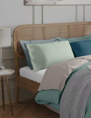 2pk Egyptian Cotton 230 Thread Count Oxford Pillowcases