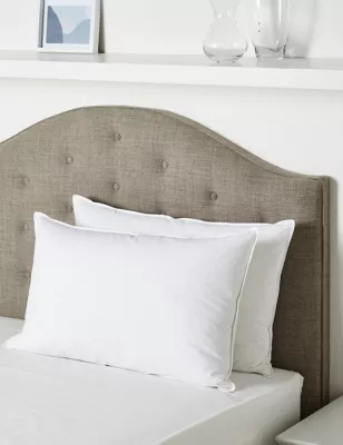 2pk Duck Feather & Down Medium Pillows