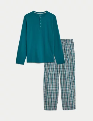 Pure Cotton Checked Pyjama Set